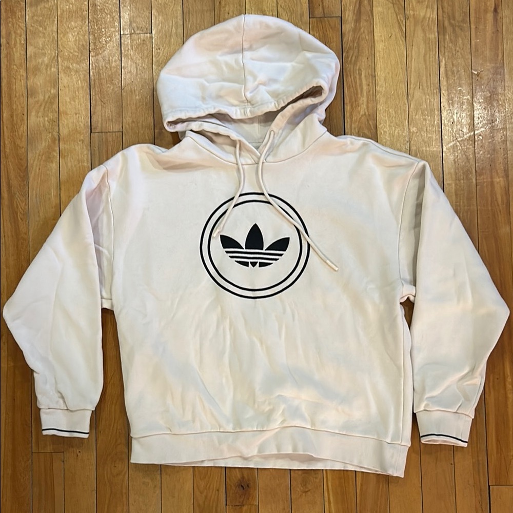 adidas women’s cream hoodie